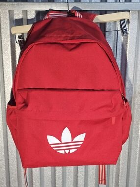 Adidas Red Trefoil Backpack - Classic Bag
